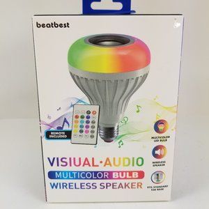 Beatbest Visual Audio Multicolor bulb wireless speaker with remote